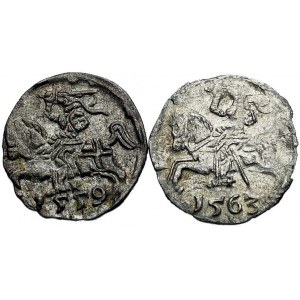 denary 1559 - odmiana Pogoń bez pochwy i 1563, Wilno, K...