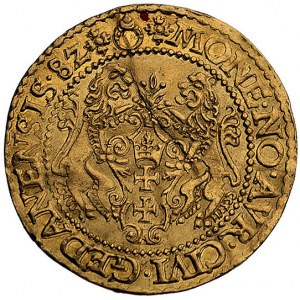 dukat 1582, Gdańsk, H-Cz. 691 R3, Fr. 3, T. 60, złoto, ...