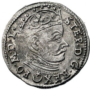 trojak 1582, Wilno, odmiana z napisem M D L, Kurp. 301 ...