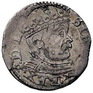 trojak 1585, Ryga, odmiana z dużą głową króla, Kurp. 44...