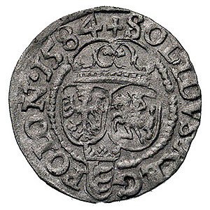 szeląg 1584, Olkusz, Kurp. 43 R, Gum. 673, moneta niece...