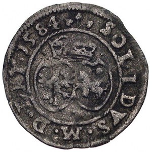 szeląg 1584, Wilno, Kurp. 272 R1, Gum. 745