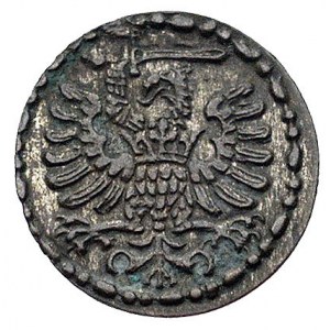denar 1580, Gdańsk, Kurp. 365 R3, Gum. 786, T. 4, patyn...