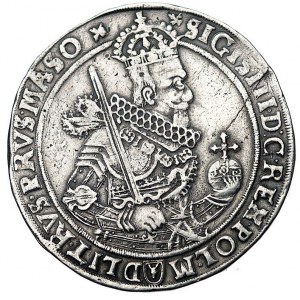 talar 1630, Bydgoszcz, Kurp. 1654 R, małe popiersie kró...