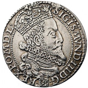 szóstak 1599, Malbork, odmiana z dużą głową króla, Kurp...