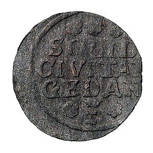 szeląg 1715, Gdańsk, Merseb. -, Kam. 29 R5, T.6, moneta...