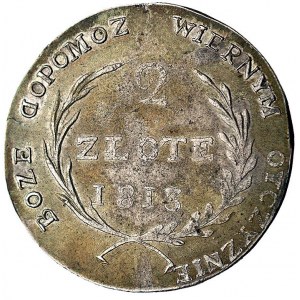 2 złote 1813, Zamość, odmiana z odwróconą literą D, Pla...