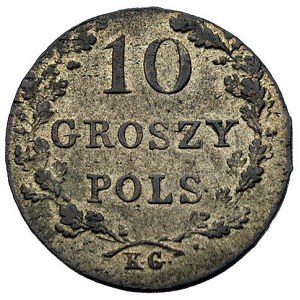 10 groszy 1831, Warszawa, odmiana łapy Orła zgięte, Pla...
