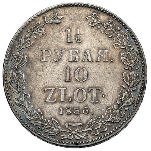 1 1/2 rubla = 10 złotych 1836, Petersburg, Plage 327, p...