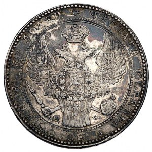 1 1/2 rubla = 10 złotych 1837, Warszawa, Plage 332, pat...