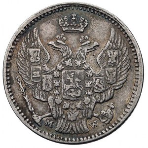20 kopiejek = 40 groszy 1850, Warszawa, odmiana -gałązk...