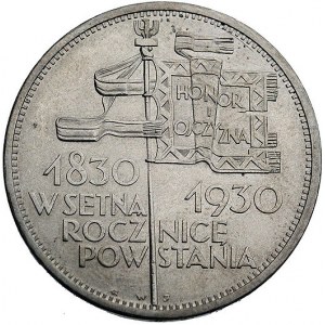 5 złotych 1930, Warszawa, Sztandar, Parchimowicz 115 a