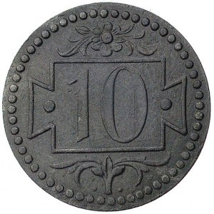 10 fenigów 1920, Gdańsk, mała cyfra 10, Parchimowicz 51