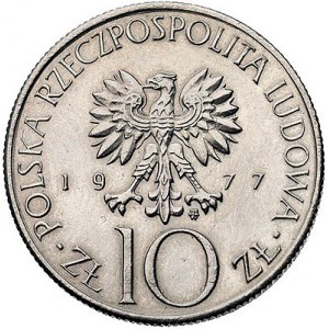 10 złotych 1977, Warszawa, Adam Mickiewicz, Parchimowic...