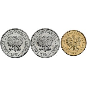 zestaw monet 20 groszy 1985 Warszawa, (dwie sztuki -awe...