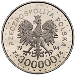 300.000 złotych 1994, Święty Maksymilian Kolbe, Parchim...