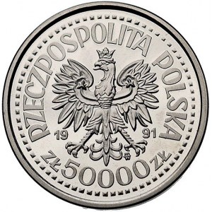 50.000 złotych 1991, Jan Paweł II, Parchimowicz P-619 b...