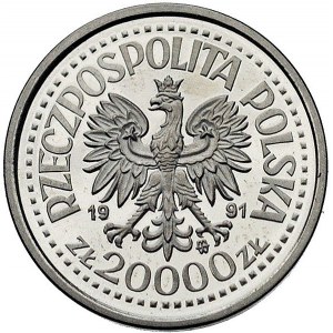 20.000 złotych 1991, Jan Paweł II, Parchimowicz P-609 b...