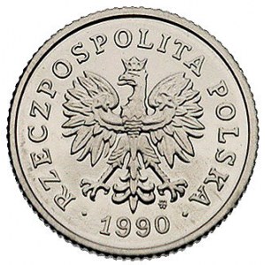 50 groszy 1990, wypukły napis PRÓBA, Parchimowicz P-706...