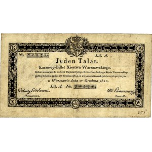 1 talar 1.12.1810, podpis komisarza: Sobolewski, Pick A...