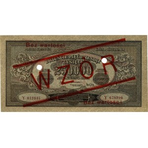250.000 marek polskich 24.04.1923, Y012345, Y678900, WZ...