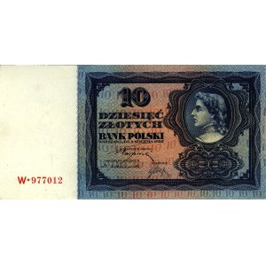 10 złotych 2.01.1928, seria W, Miłczak 66, Pick 67, nie...