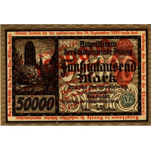 1.000.000 marek 8.08.1923, (nadruk czerwony), Ros. 800 ...