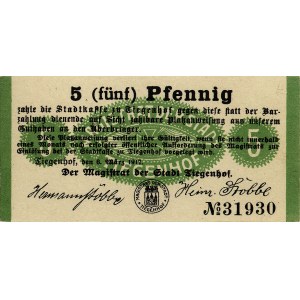 Gdańsk - Nowy Dwór, 5, 10 i 50 fenigów 6.03.1917, Jabł....