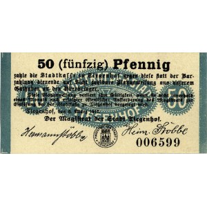 Gdańsk - Nowy Dwór, 5, 10 i 50 fenigów 6.03.1917, Jabł....