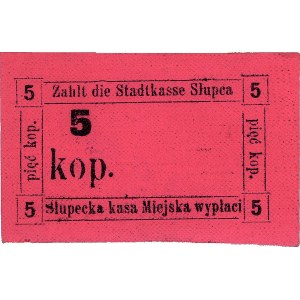 Słupca - 5 i 10 kopiejek bez daty, 5 kopiejek 1.10.1914...