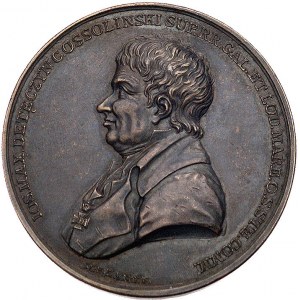 Józef Maksymilian Ossoliński, medal autorstwa J. Langa ...