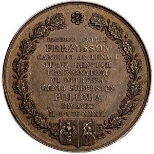 Robert Fergusson- medal autorstwa Wł. Oleszczyńskiego w...