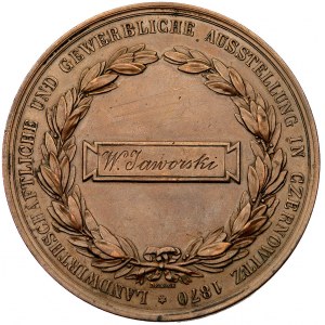 Wystawa Rolniczo-Przemysłowa w Czerniowcach 1870-medal ...