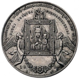 obraz Matki Boskiej Częstochowskiej - medal z okazji 50...