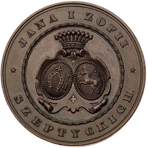 srebrne wesele Jana i Zofii Szeptyckich - medal 1886 r....