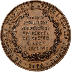 300-lat Gimnazjum św. Anny w Krakowie- medal autorstwa ...