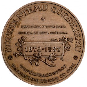 Konstanty Górski- medal autorstwa P. Welońskiego 1897 r...