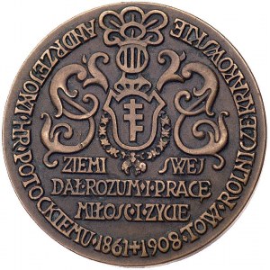 Andrzej Potocki- medal autorstwa L. Pugeta 1908 r., Aw:...