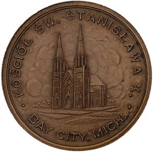 medal kościół św. Stanisława w Bay City, Aw: Popiersie ...