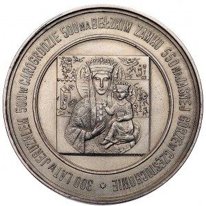 obraz M B Częstochowskiej 1932 r.- medal autorstwa J. C...