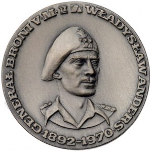 gen. Władysław Anders 1977 r.- medal autorstwa A.K. Bob...