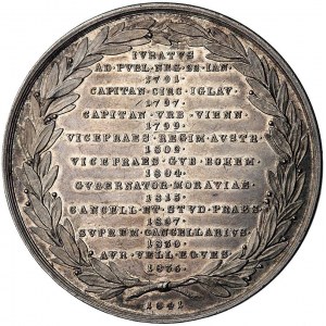 hrabia Anton Friedrich Mittrovski- medal autorstwa S. S...