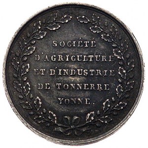 medal Towarzystwa Rolniczego i Przemysłowego w Tonnerre...