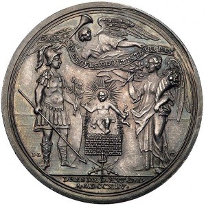 medal bożonarodzeniowy autorstwa J. L. Oexleina 1745 r....