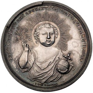 medal bożonarodzeniowy autorstwa J. L. Oexleina 1745 r....