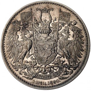 książę Otto Bismarck, medal autorstwa Oertela 1890 r., ...