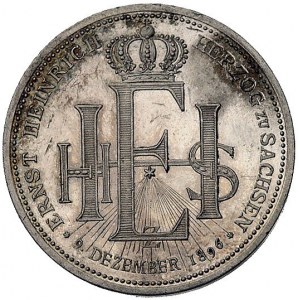 Ernest Henryk książę saski- medal pamiątkowy 1896 r., A...