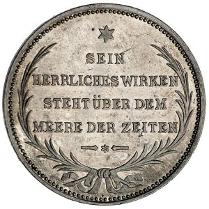medal z okazji śmierci Bismarcka 1898 r., Aw: Popiersie...