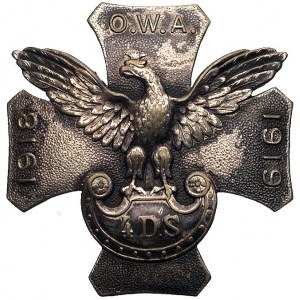 pamiątkowa odznaka 4 Dywizji Strzelców i Oddziału Werbu...