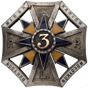 pamiątkowa, oficerska odznaka 3 Pułku Piechoty Legionów...